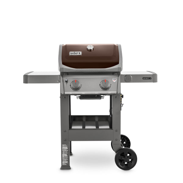 Parrilla de gas propano líquido de dos quemadores Weber Spirit II E-210 color moca
