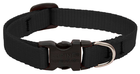 Lupine Collars & Leads 27533 6" To 9" Adjustable Black Collar For Small Dogs & Pupplies