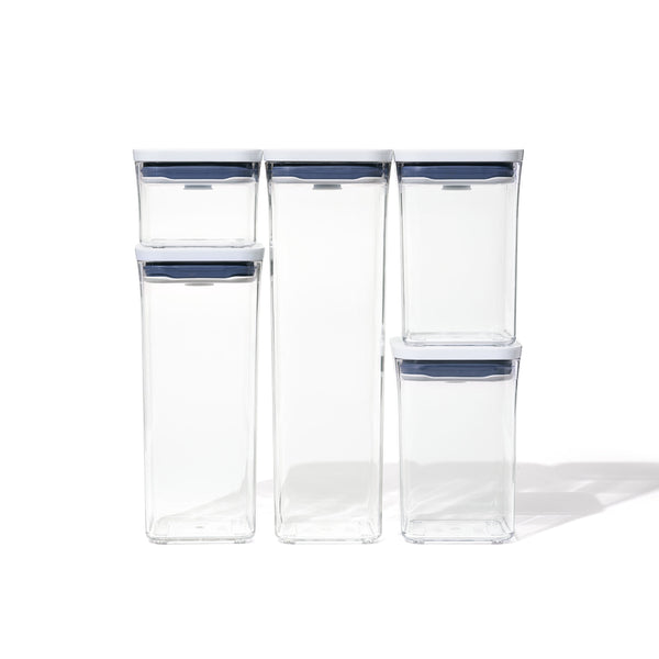 Juego de 5 recipientes para refrescos transparentes Good Grips de OXO