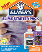 Elmer's 2022922 Purple Glitter & Clear Glue Slime Starter Pack