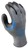 Showa Atlas 330l-09.Rt 10-Gauge Large Gray/Black Natural Rubber Palm Seamless Knit Gloves With Reinforced Double Coating (Pack of 12)