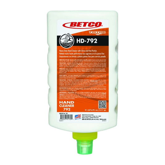 Betco Triton Citrus Scent Liquid Hand Soap Dispenser Refill 2 L (Pack of 6)