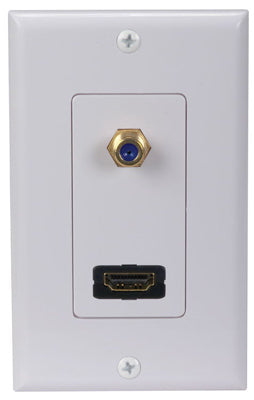HDMI F Connector Wall Plate