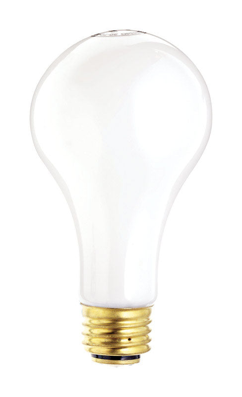 Satco 50/200/250 watts A21 Three Way Bulb A-Line Incandescent Bulb E26 (Medium) Soft White 1 pk (Pack of 12)