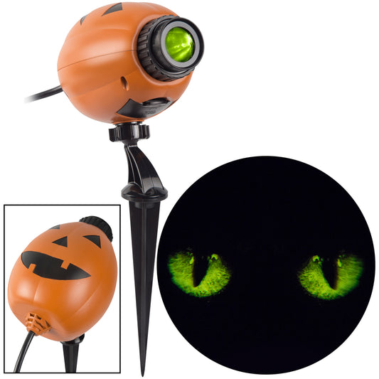 Gemmy Halloween Blinking Cat Eyes Lightshow Projector 12.40 H x 6.02 W x 3.98 L in.