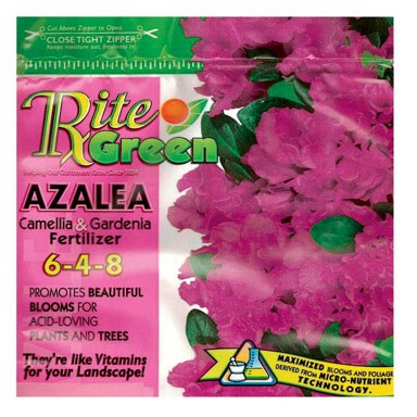 Rite Green Azalea , Camellia , Gardenia Fertilizer 6-4-8 Granules 20 Lb.