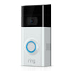 Ring Satin Nickel Multicolored Metal/Plastic Wireless Video Doorbell
