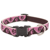 Lupine Pet Original Designs Multicolor Tickled Pink Nylon Dog Adjustable Collar