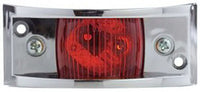 Armored Marker Light, Metal Housing, Red