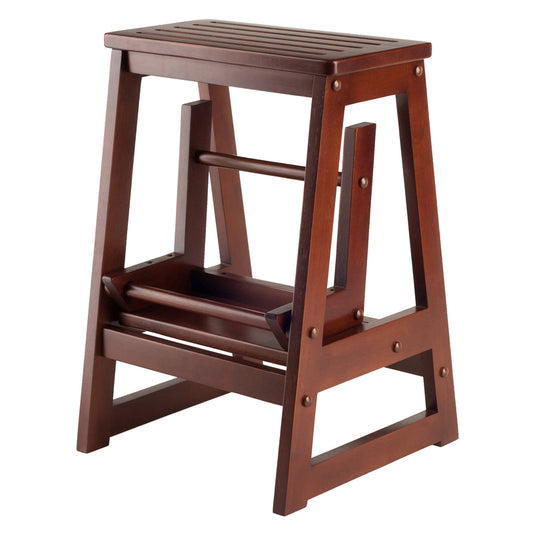 Winsome 21.46 in. H X 15.04 in. W X 18.48 in. D 200 lb. capacity 2 step Wood Step Stool