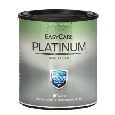 Premium Extreme Exterior Paint/Primer In One, WAESG9, White, Semi-Gloss, Quart (Pack of 4)