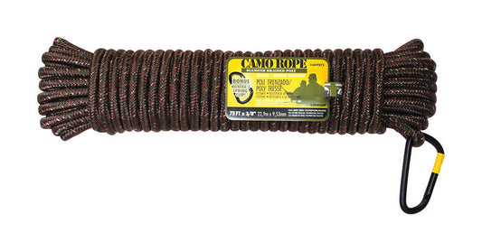 Wellington 3/8 in. D X 75 ft. L Camouflage Diamond Braided Poly Rope