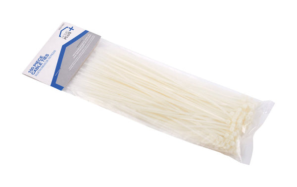 Cable Ties Wht 8"