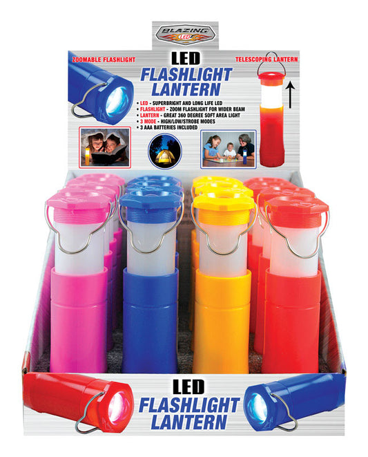 Blazing LEDz Cool Colors Assorted Flashlight Lantern (Pack of 16)