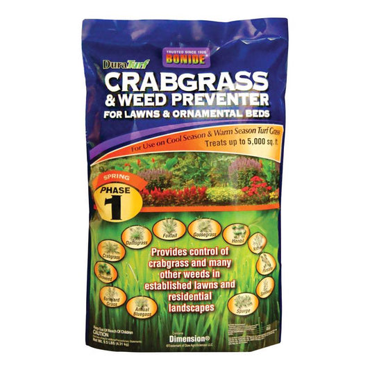 Bonide DuraTurf Crabgrass Preventer Lawn Fertilizer For Annual Ryegrass 5000 sq ft