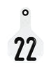Y-Tex  Medium Numbered  Plastic  2-Piece Ear Tag