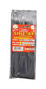 Tool City Black Nylon UV-Resistant Ultra Light Duty Releasable Cable Tie 18 lbs. Capacity 8 L in.