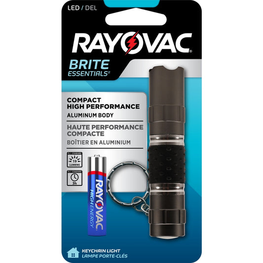 Rayovac Battery Powered Flashlight Torch Light with Key Chain