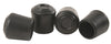 Softtouch Rubber Leg Tip Black Round 1-1/8 in. W X 1-1/8 in. L 4 pk