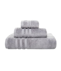 LINIM 3-Pcs Towel Set Towels Zero Twist 100% Cotton Bath, Hand, Washcloth Gray