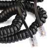 Black Point Products 25 ft. L Black Telephone Handset Coil Cord