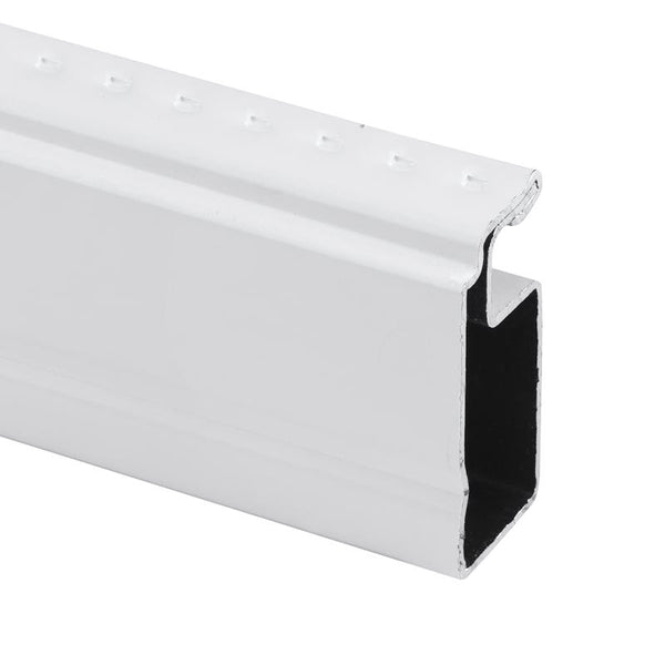 Marco para mampara de aluminio blanco mate Prime Line de 1 pulg. de ancho x 146 pulg. de largo, 1 paquete (paquete de 36)