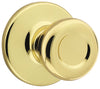 Kwikset  Mobile Home  Polished Brass  Steel  Passage Door Knob  3  Right or Left Handed