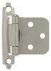 Satin Nickel Self-Closing Overlay Hinges, 10-Pk.