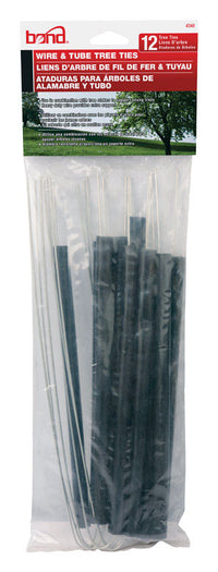 Bond Vinyl Black V-Shaped Wire Tie Tree Supports 5-1/2 W in. for Young/Newly Transplanted Trees