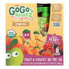 Gogo Squeez Bolder Berry Organic Fruit & Veggiez On The Go - Case of 12 - 4/3.2 OZ