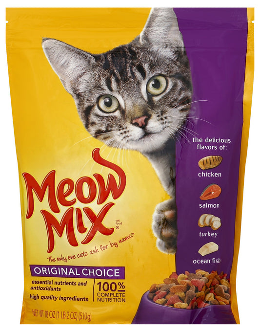 Meow Mix 29274-45418 18 Oz Original Choice Dry Cat Food