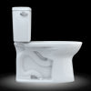 TOTO® Drake® Two-Piece Elongated 1.6 GPF TORNADO FLUSH® Toilet with CEFIONTECT®, Cotton White - CST776CSG#01