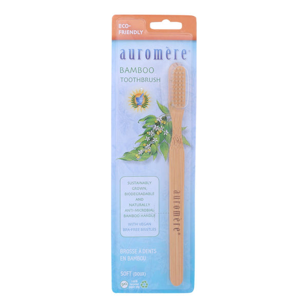 Auromere - Tbrush Bamboo - Case of 6 - 1 CT (Pack of 6)