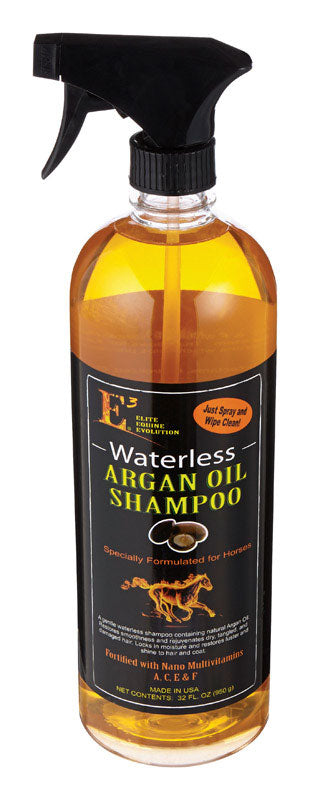 E3  Liquid  Waterless Argan Shampoo  For Horse 32 oz.