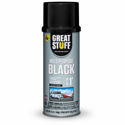 Great Stuff Black Airtight & Water-Resistant Multipurpose Insulating Foam Sealant 12 oz.