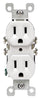 Leviton 15 amps 125 V Duplex White Outlet 5-15R 1 pk