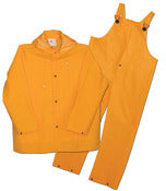 Boss Rainwear 3pr0300y4 4xl Fluorescent Yellow Lined Rainsuit 3 Piece
