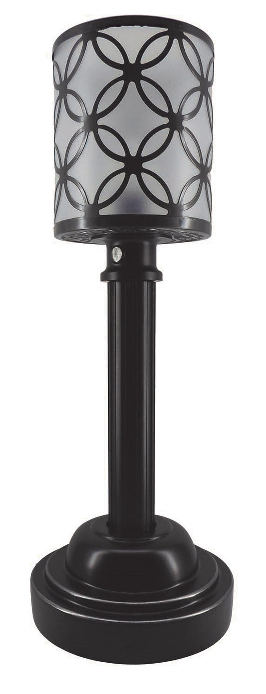 Torch Light VL-18L1PW 18" Pewter/Matte Black  Wireless & All-Weather Multi-Use Table Lamp PLUS