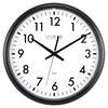 La Crosse La Crosse Clock Co. 13.5 in. L X 1.5 in. W Indoor Modern Analog Wall Clock Plastic Black/W