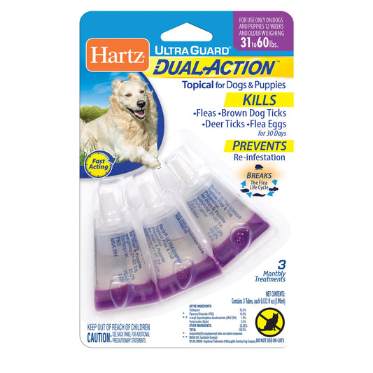 Hartz UltraGuard Dual Action Liquid Dog Flea and Tick Drops 0.132 oz