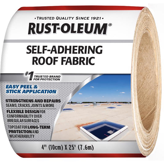 Rust-Oleum White Asphalt Roofing Fabric 25 ft. (Pack of 6)