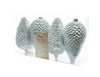 Celebrations Pinecone Christmas Ornament Silver Plastic 4 pk (Pack of 8)