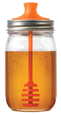 Jarware Regular Mouth Decorative Jar Lid Honey Dripper 1 pk