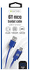 iEssentials Micro to USB Charge and Sync Cable 6 ft. Blue