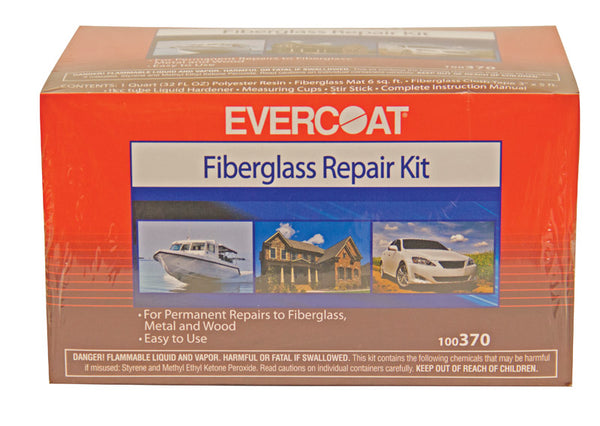Evercoat Fiberglass Repair Kit Fiberglass And Plastic Boxed, Tube 1 Qt 11 Cc