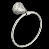 SPOT RESIST BRUSHED NICKEL TOWEL RING