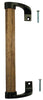 Prime-Line 10-15/16 in. L Black Wood Door Handle