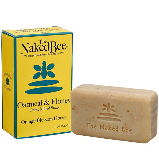 The Naked Bee Oatmeal and Honey Orange Blossom Honey Scent Mild Bar Soap 5 oz