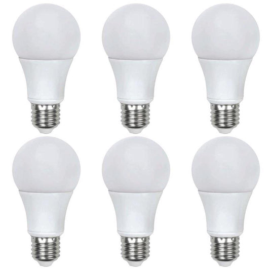 Global Value Lighting A19 E26 (Medium) LED Bulb Soft White 60 W 6 pk