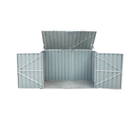 Build-Well 6 ft. x 3 ft. Metal Horizontal Storage Shed with Floor Kit